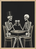 Skeletons Eternal Toast Halloween Wall Art Print