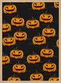 Spooky Halloween Pumpkins Halloween Wall Art Print