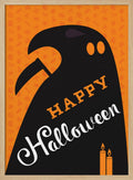 Happy Halloween Ghost Halloween Wall Art Print