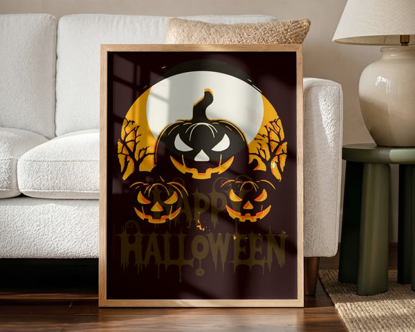 Spooky Halloween Night Halloween Wall Art Print – Spooky Halloween Poster
