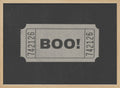 Boo Halloween Ticket Halloween Wall Art Print