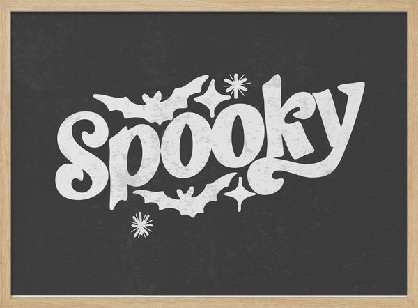 Spooky Halloween Bats Halloween Wall Art Print – Gothic Vintage Halloween Poster