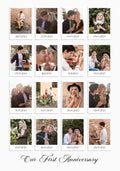 Couple Memories, Polaroid Style Photo Collage Poster