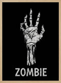Zombie Reaching Hand Halloween Wall Art Print