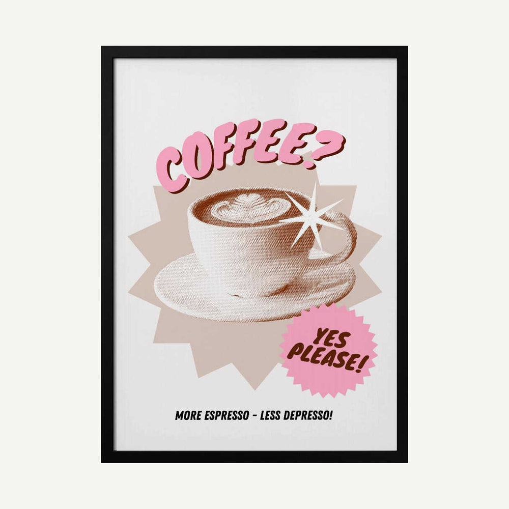 Cup of Joy Art Print UK — Abstract Vibrant Wall Art — Kitchen — Wall It All Prints