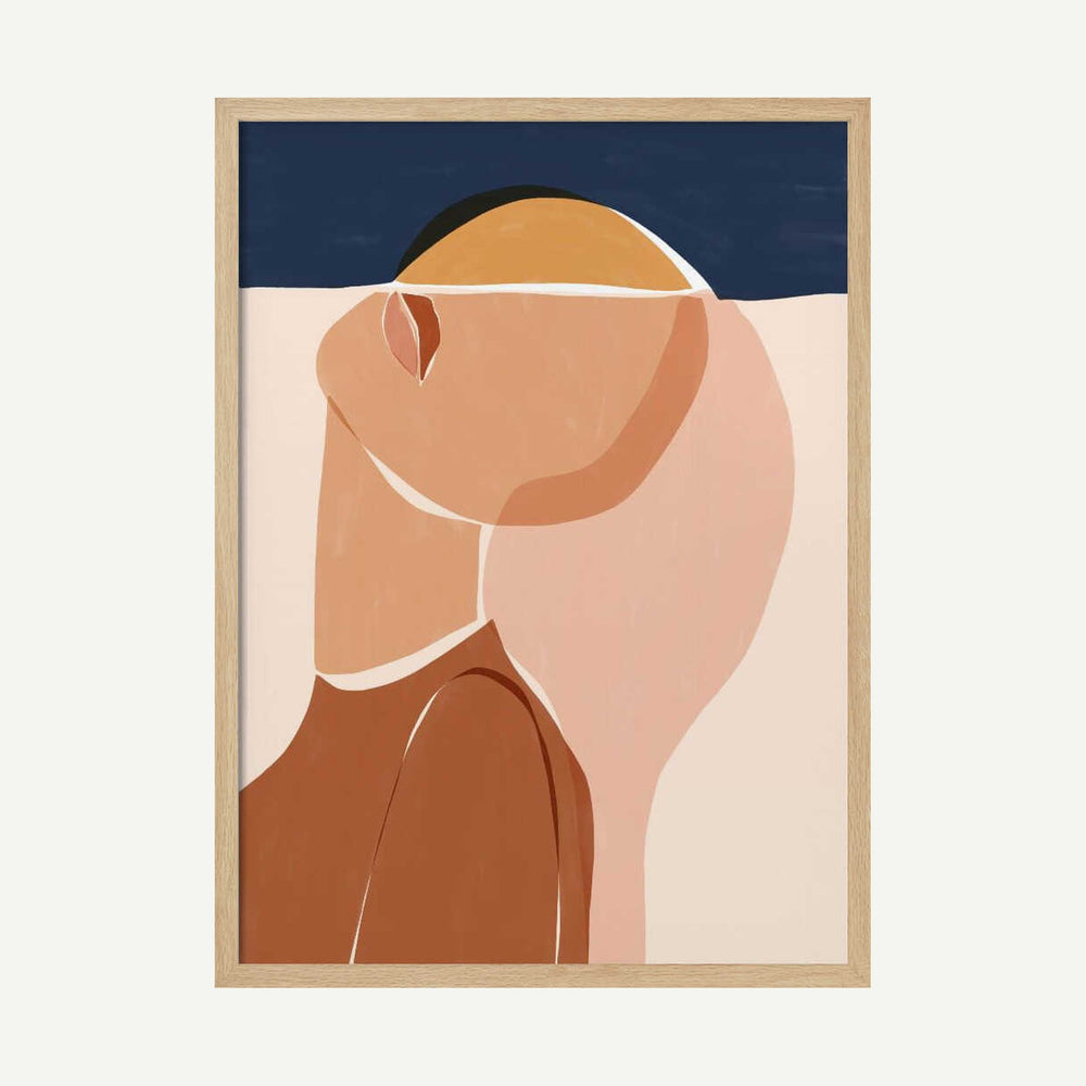 Half Face Half Sun Art Print UK — Abstract Vibrant Wall Art — Living Room — Wall It All Prints
