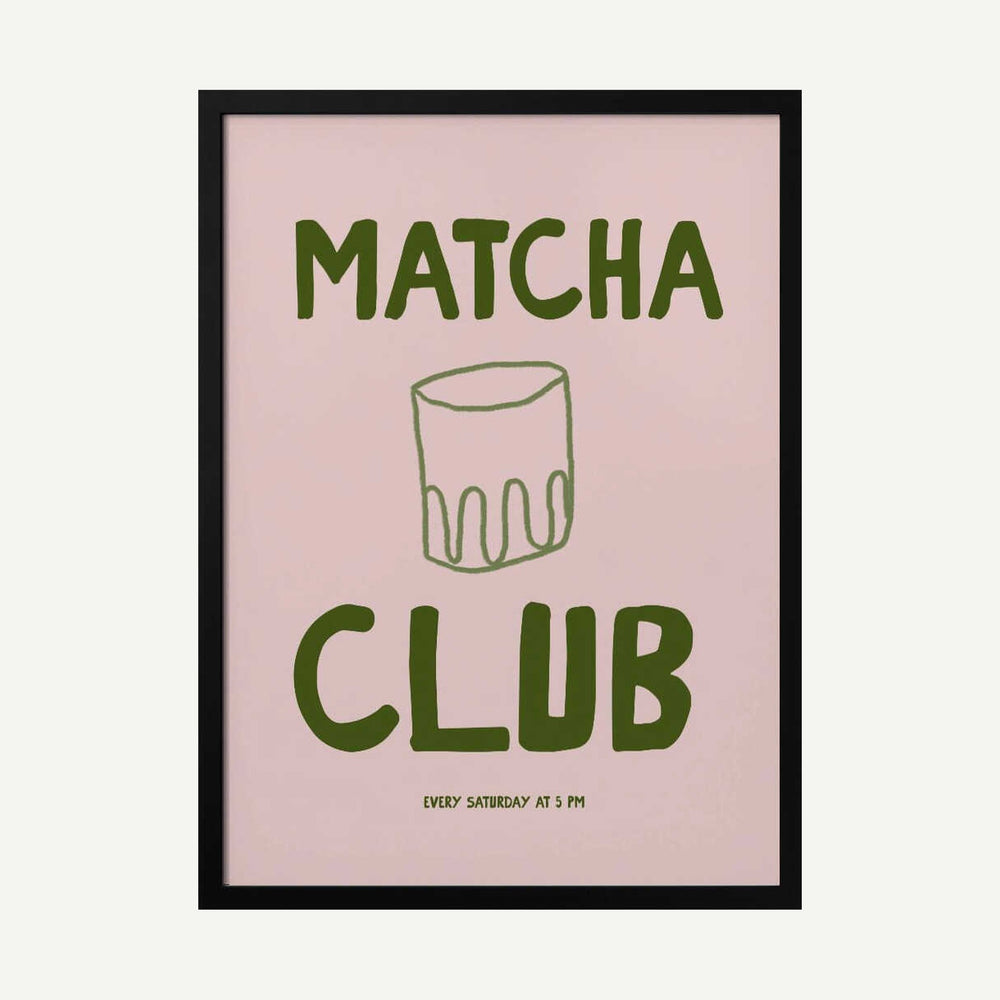 Matcha Gathering Art Print UK — Abstract Minimal Wall Art — Office — Wall It All Prints