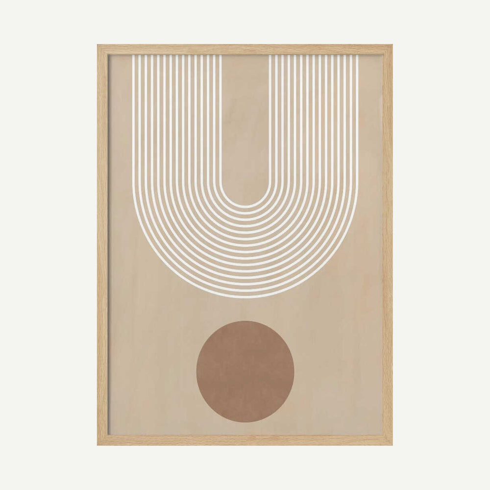 Minimalist Arch Form Art Print UK — Abstract Minimal Wall Art — Office — Wall It All Prints
