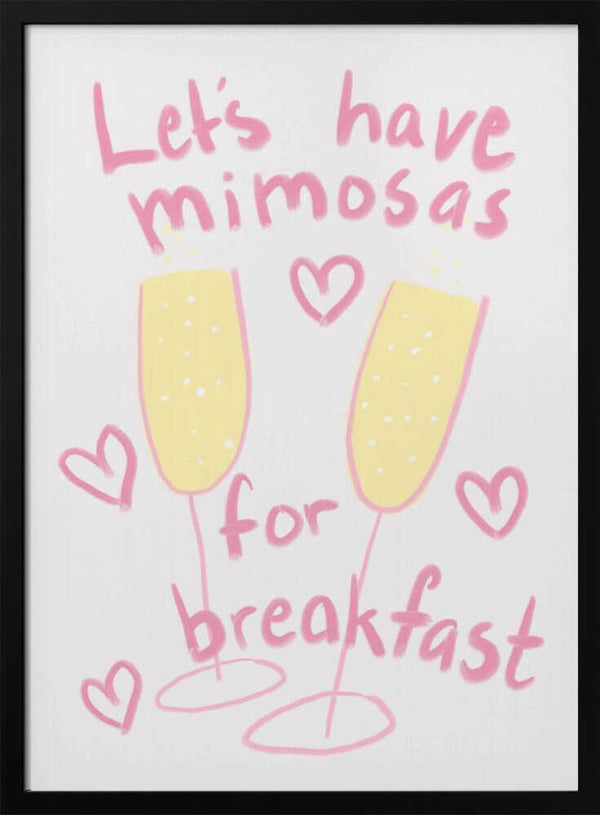 Morning Mimosas Art Print UK — Abstract Vibrant Wall Art — Kitchen — Wall It All Prints