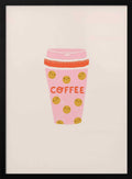 Happy Pink Coffee Cup