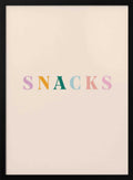 Colorful Snacks Word