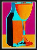 Vibrant Wine Glass Bottle