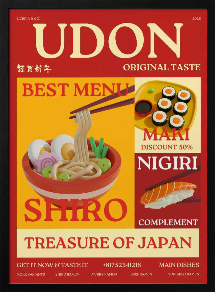 Japanese Udon And Sushi