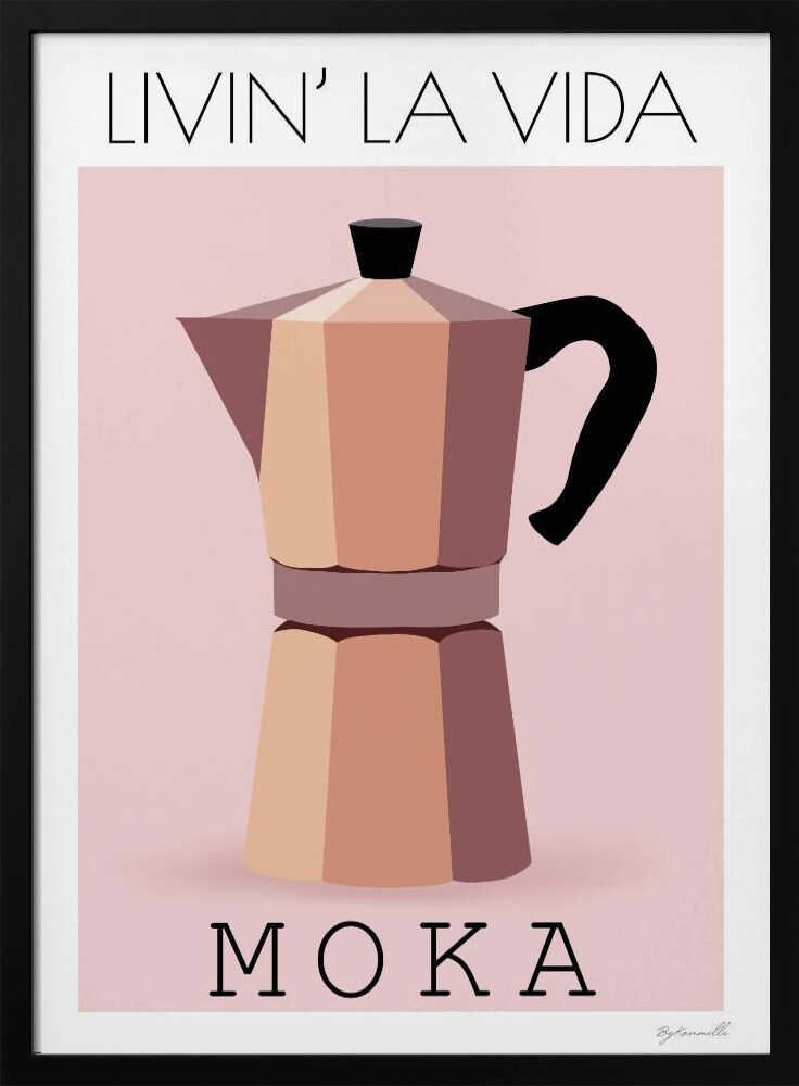 Pink Moka Pot Coffee