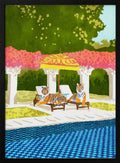Luxurious Poolside Tigers