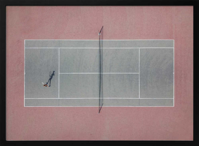 Tennis Court Shadow Play