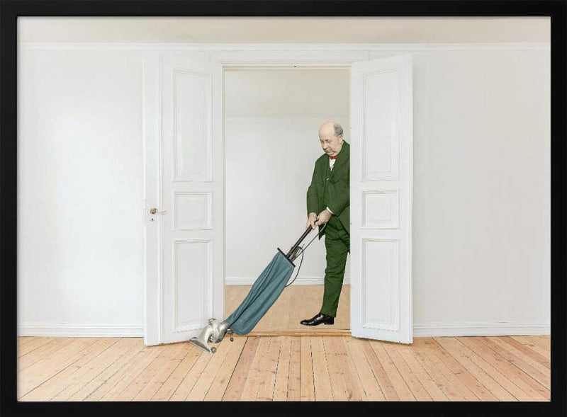 Man With Vintage Vacuum