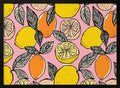 Bright Pink Citrus Pattern