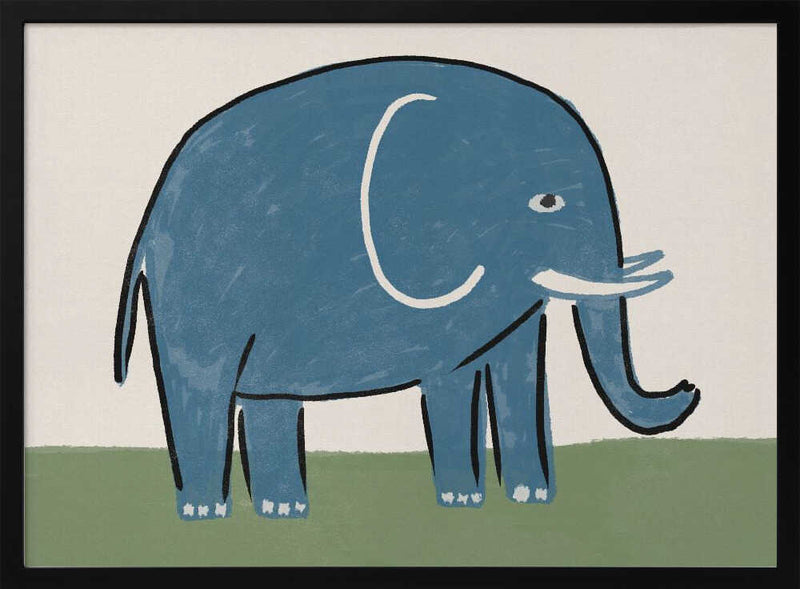 Cute Blue Elephant