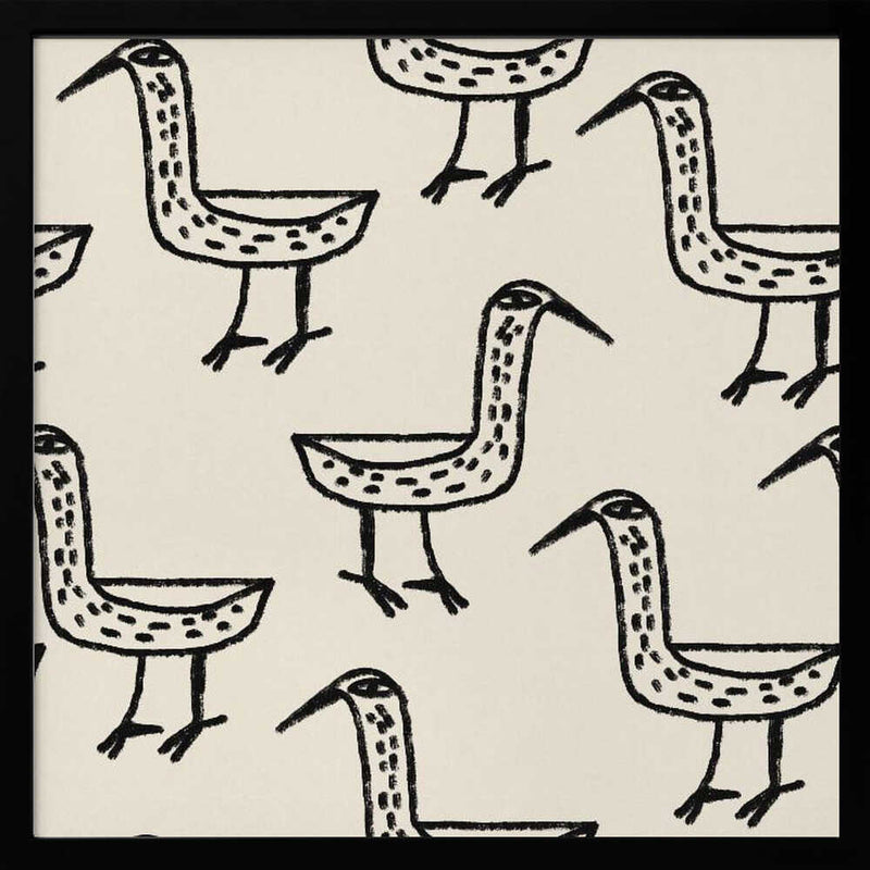 Folk Art Bird Pattern