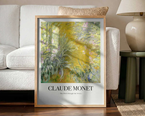 The Path Through The Irises Claude Monet