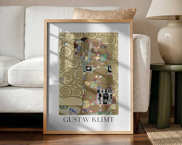 Fulfillment (1910–1911) Poster Gustav Klimt