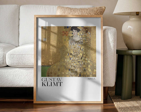 Portrait of Adele Bloch Bauer I (1907) Poster Art Print UK — Portrait Vibrant Wall Art — Living Room — Wall It All Prints