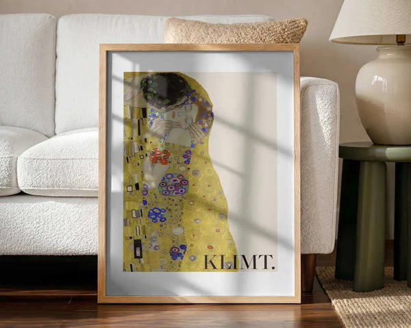 The Kiss (1907–1908) Special Poster Crop Gustav Klimt