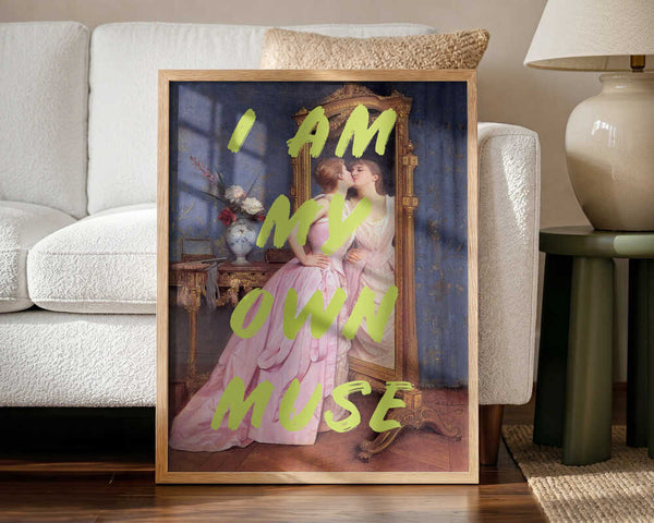My Own Muse Reflection Art Print UK — Botanical Fresh Wall Art — Living Room — Wall It All Prints