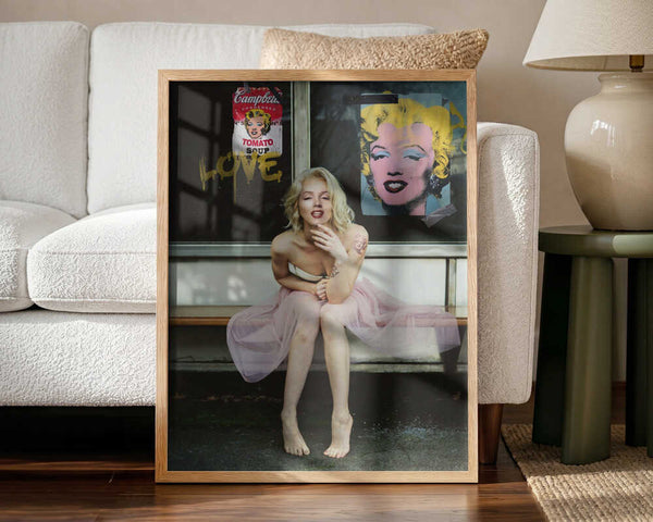 New Marilyn Art Print UK — Portrait Vibrant Wall Art — Living Room — Wall It All Prints