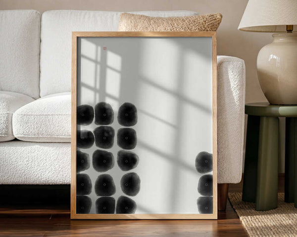 Zen Ink Pebbles Art Print UK — Japanese Calm Wall Art — Bedroom — Wall It All Prints