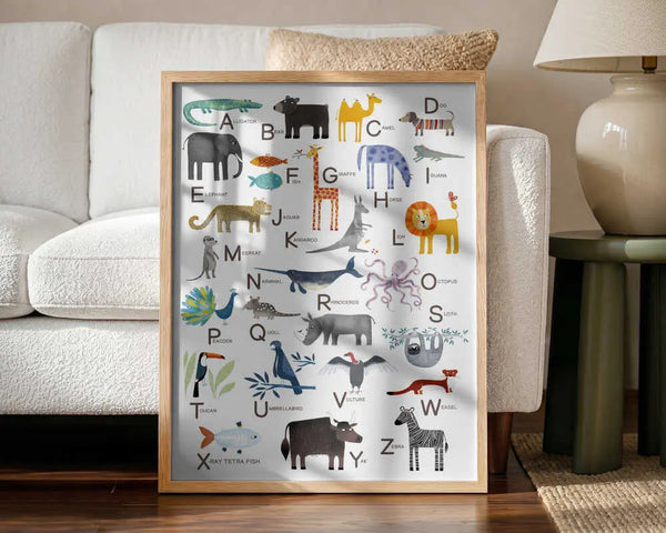 Colorful Animal Alphabet Nic Squirrell