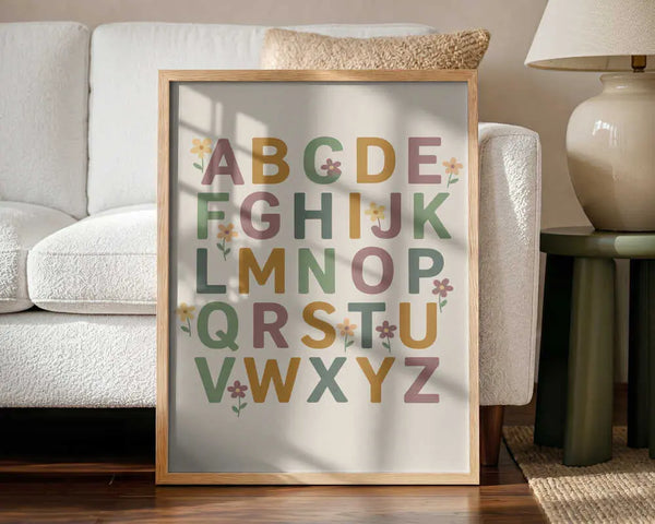 Floral Alphabet Joy Treechild