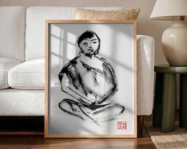 Meditating Zen Monk RodMacIver