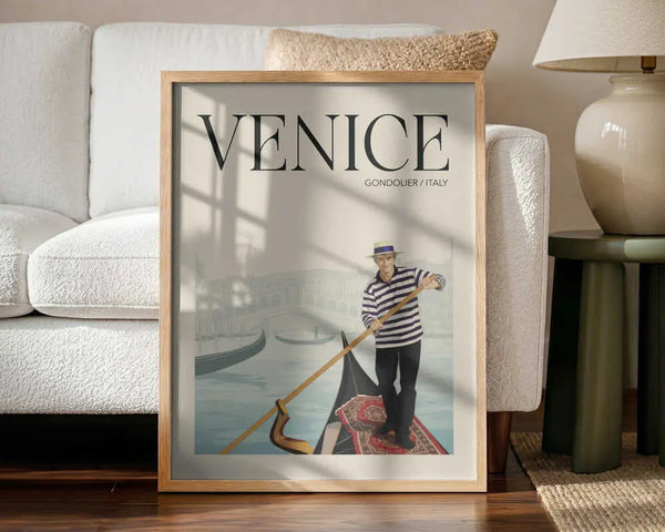 Venice Gondolier Scene Andreas Magnusson