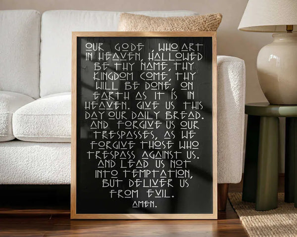 Spiritual Prayer Typography HUGO