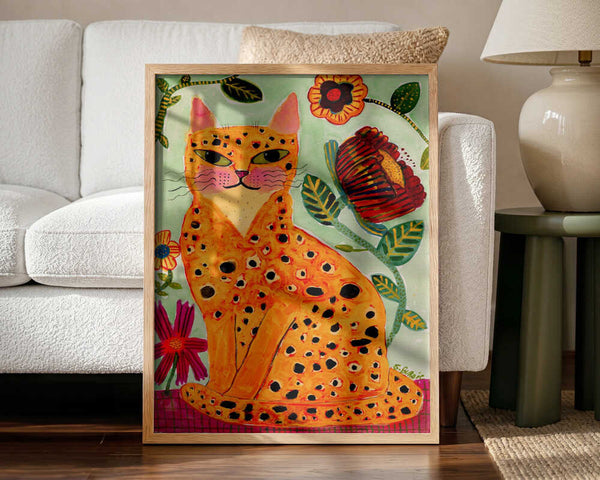 Whimsical Spotted Cat