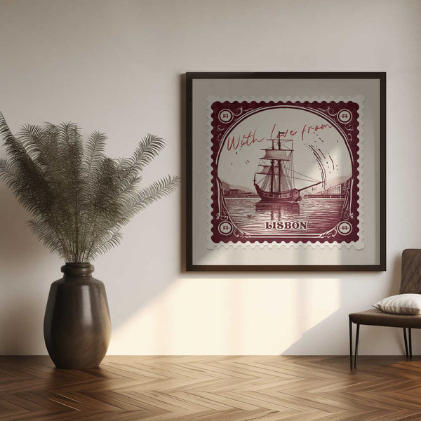 Lisbon Sailing Ship Stamp