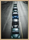 Vintage Cars Lined Up