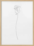 Elegant Rose Line Art