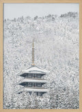 Snowy Japanese Pagoda