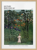Femme Se Promenant Dans Une Foret Exotique