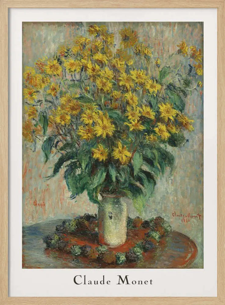 Jerusalem Artichoke Flowers Claude Monet