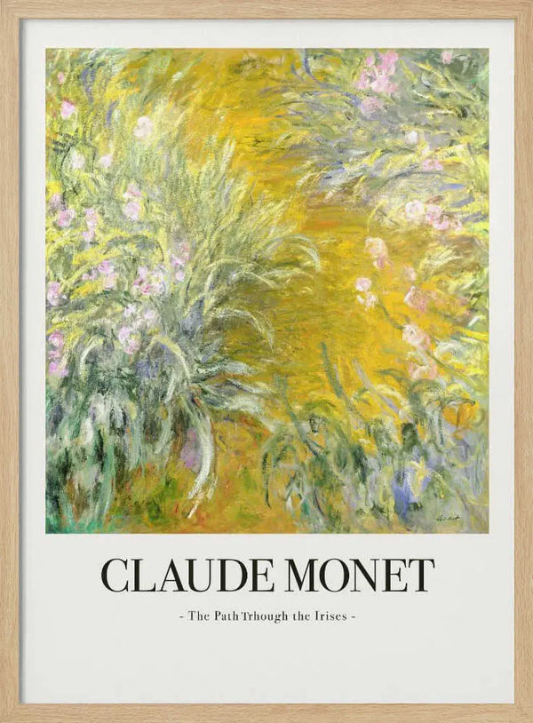 The Path Through The Irises Claude Monet