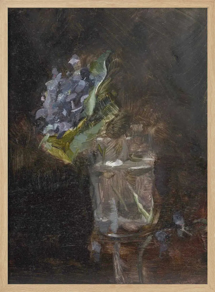 Bouquet of Violets In a Vase (1882) TOULOUSE LAUTREC