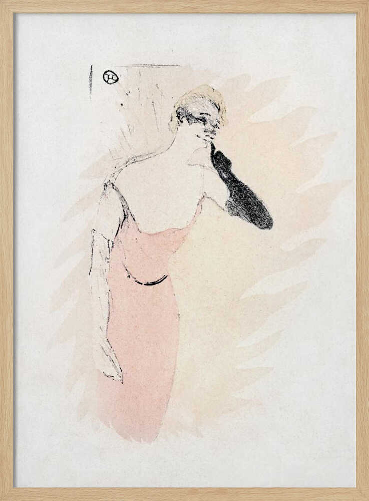 Yvette Guilbert In columbine a Pierrot (1894)