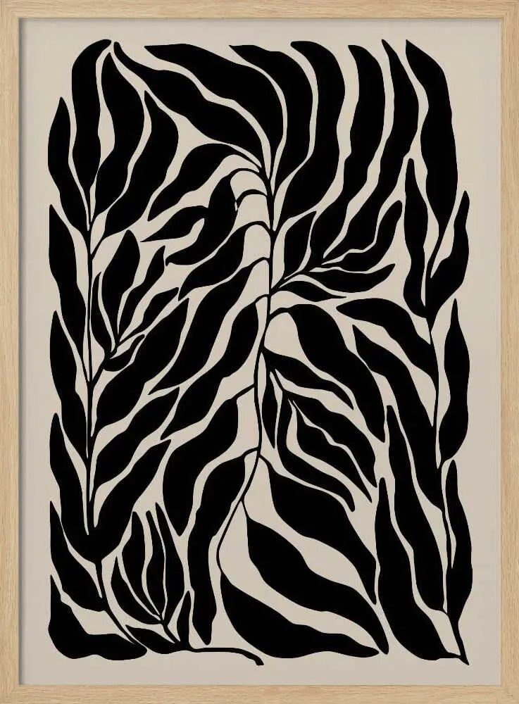 Organic Black Leaves Elena Ristova