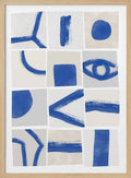 Blue Abstract Shapes Grid