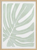 Sage Green Monstera Leaf