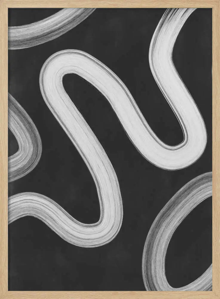 Wavy Lines Abstract Elena Ristova